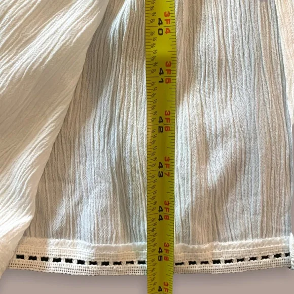 NWT Resort River Island White Dress With Ruffle Straps and A Cross Body Back - Picture 7 of 13